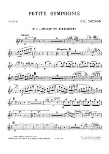 Kleine Symphonie für Blasinstrumente: Stimmen by Charles Gounod