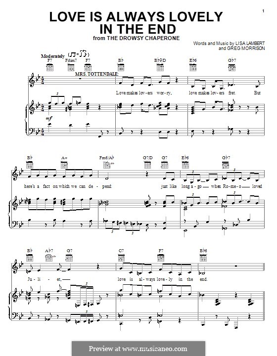 Love Is Always Lovely in the End: Für Stimme und Klavier (oder Gitarre) by Greg Morrison