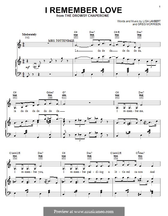 I Remember Love: Für Stimme und Klavier (oder Gitarre) by Greg Morrison