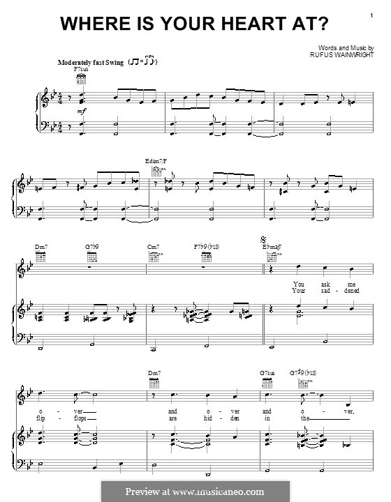 Where Is Your Heart at?: Für Stimme und Klavier (oder Gitarre) by Jamie Cullum