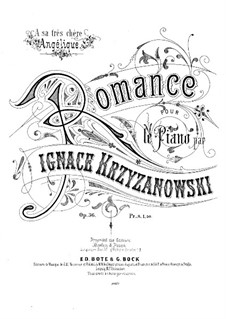 Romanze, Op.36: Romanze by Ignacy Krzyżanowski