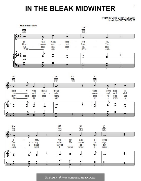 Vocal version: Für Stimme und Klavier (oder Gitarre) by Gustav Holst