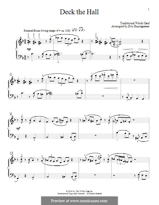 Piano version: Jazz version by folklore