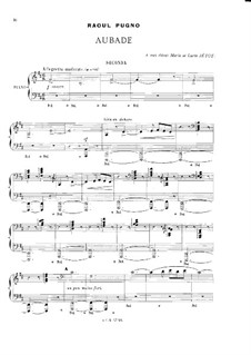 Aubade for Piano Four Hands: Aubade for Piano Four Hands by Raoul Pugno