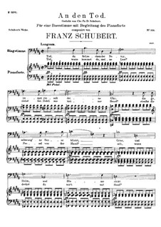 An den Tod, D.518: H-Dur by Franz Schubert