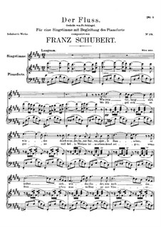 Der Fluss, D.693: H-Dur by Franz Schubert