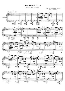 Bamboula, Op.2: Für Klavier by Louis Moreau Gottschalk