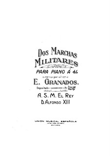 Zwei militärische Marsche: Version für Klavier, vierhändig by Enrique Granados