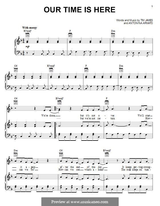 Our Time Is Here (Demi Lovato): Für Stimme und Klavier (oder Gitarre) by Antonina Armato, Timothy James