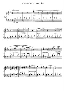Nr.5 Capricho Catalán: Für Klavier by Isaac Albéniz