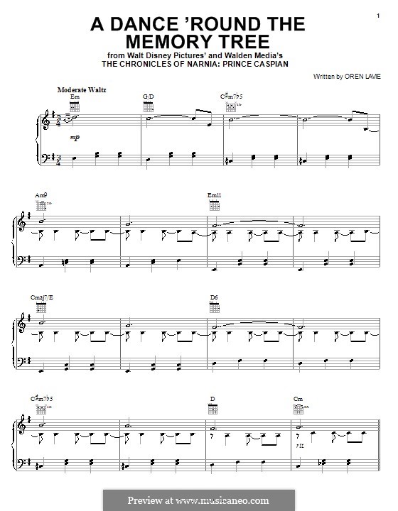 A Dance 'Round the Memory Tree: Für Stimme und Klavier (oder Gitarre) by Oren Lavie