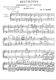 Konzert für Klavier und Orchester Nr.3, Op.37: Version für Klavier by Ludwig van Beethoven