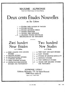 Zwei hundert neue Etüden: Buch VI by Maxime Alphonse