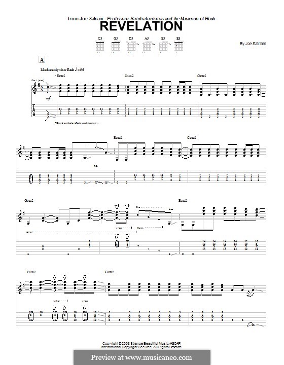Revalation: Für Gitarre mit Tabulatur by Joe Satriani