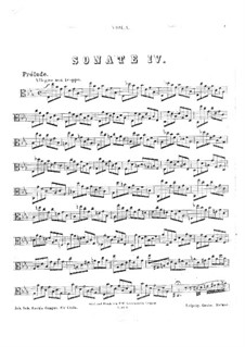Suite für Cello Nr.4 in Es-Dur, BWV 1010: Bearbeitung für Bratsche by Johann Sebastian Bach