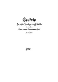 Nimm von uns, Herr, du treuer Gott, BWV 101: Vollpartitur by Johann Sebastian Bach