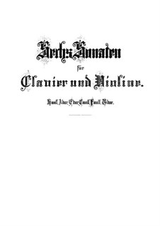 Sonate für Violine und Cembalo Nr.1 in h-Moll, BWV 1014: Vollpartitur by Johann Sebastian Bach