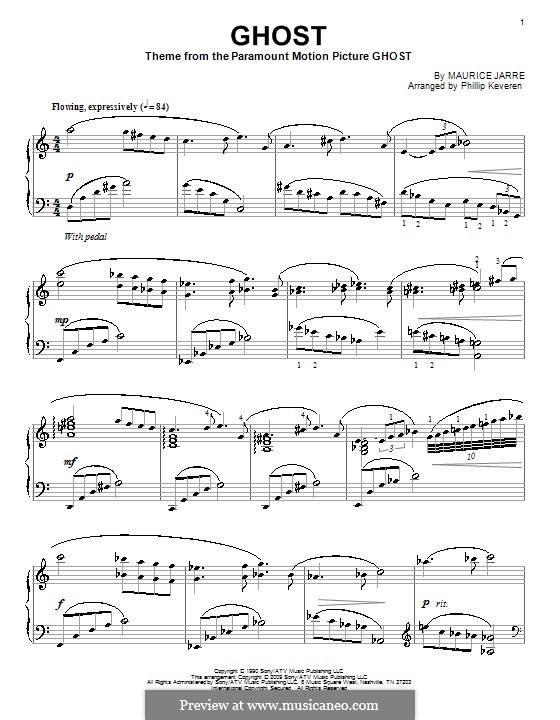 Ghost (Theme): Für Klavier by Maurice Jarre
