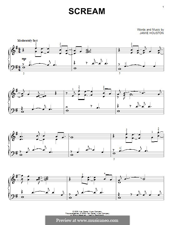 Scream (High School Musical 3): Für Klavier by Jamie Houston