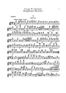 Sinfonische Skizzen: Flötenstimme by George Whitefield Chadwick