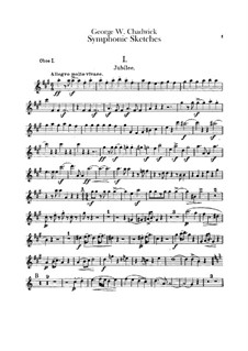Sinfonische Skizzen: Oboenstimmen I-II by George Whitefield Chadwick