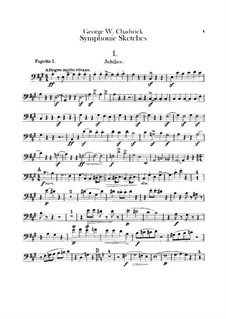 Sinfonische Skizzen: Fagottstimmen I, II by George Whitefield Chadwick
