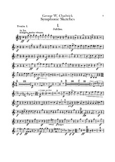 Sinfonische Skizzen: Trompetenstimmen I-II by George Whitefield Chadwick