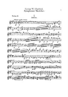 Sinfonische Skizzen: Violinstimme II by George Whitefield Chadwick