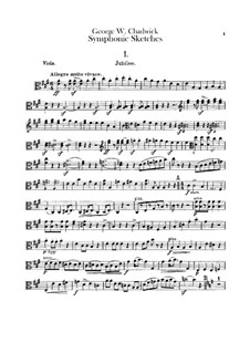 Sinfonische Skizzen: Violastimme by George Whitefield Chadwick