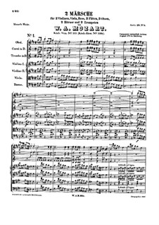 Zwei Märsche, K.335: Zwei Märsche by Wolfgang Amadeus Mozart