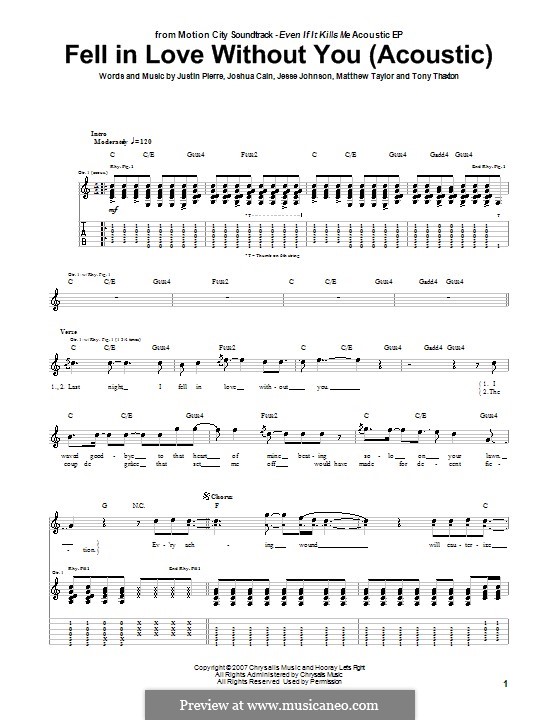 Fell in Love without You (Motion City Soundtrack) von J. Johnson, J