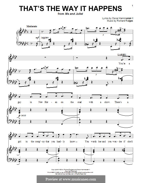 That's the Way it Happens: Für Stimme und Klavier (oder Gitarre) by Richard Rodgers