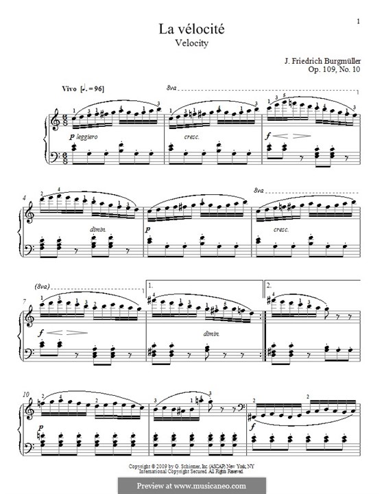 Etüde Nr.10: Für Klavier by Johann Friedrich Burgmüller