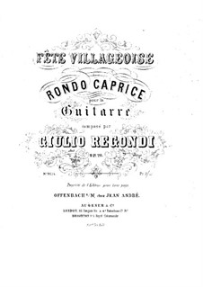 Fête villageoise, Op.20: Für Gitarre by Giulio Regondi