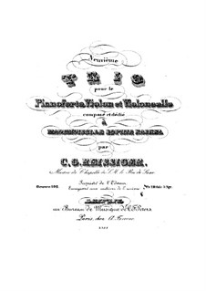 Klaviertrio No.9, Op.103: Klaviertrio No.9 by Carl Gottlieb Reissiger