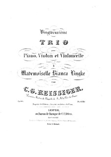 Klaviertrio Nr.22, Op.205: Klaviertrio Nr.22 by Carl Gottlieb Reissiger