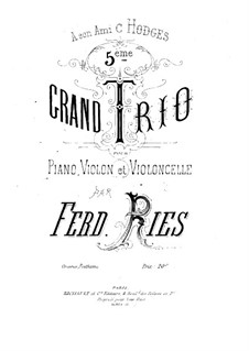 Klaviertrio No.5: Klaviertrio No.5 by Ferdinand Ries