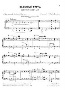 Der steinerne Gast: Vorspiel, für Klavier by Alexander Sergeyevich Dargomyschski