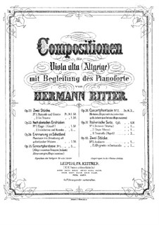 Italienischen Suite. Nr.2 Elegie, Op.37: Italienischen Suite. Nr.2 Elegie by Hermann Ritter