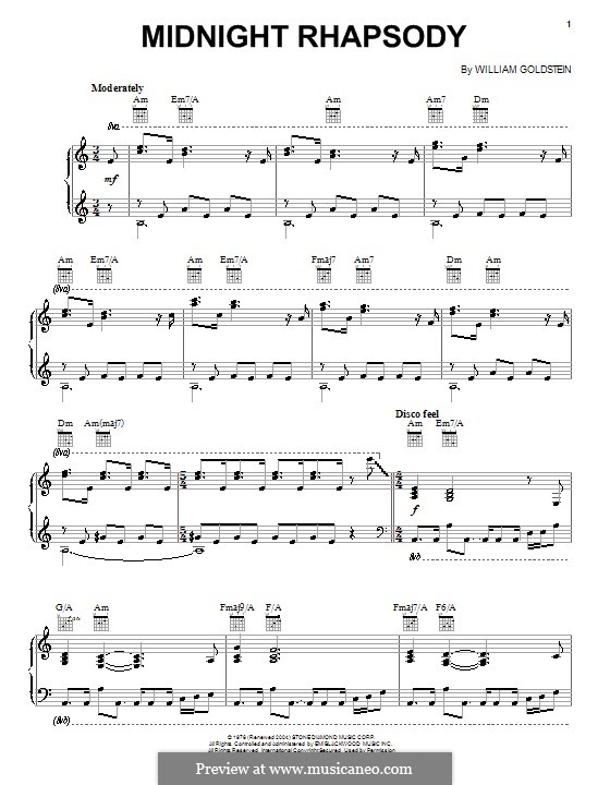 Midnight Rhapsody: Für Klavier by William Goldstein