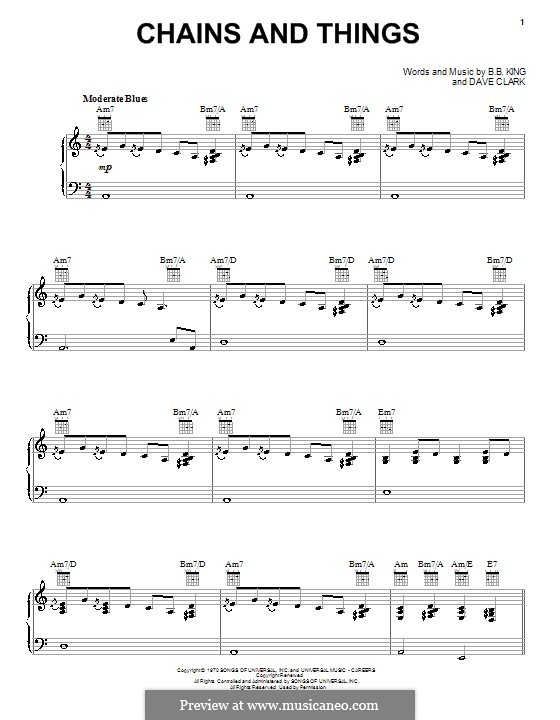 Chains and Things: Für Stimme und Klavier (oder Gitarre) by Dave Clark