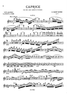 Caprice über dänische und russische Arien, Op.79: Caprice über dänische und russische Arien by Camille Saint-Saëns