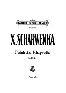 Zwei Stücke, Op.76: Nr.1 Polnische Rhapsodie by Xaver Scharwenka