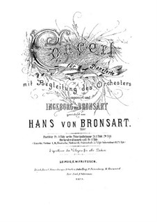 Klavierkonzert in fis-Moll, Op.10: Klavierkonzert in fis-Moll by Hans Bronsart von Schellendorff