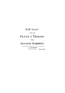 Air varié: Air varié by Joseph Schmitt