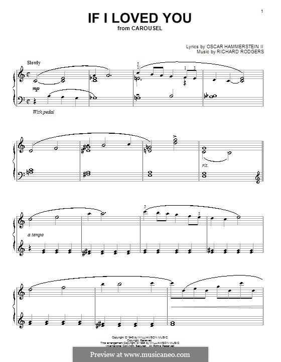 If I Loved You (from Carousel): Für Klavier by Richard Rodgers
