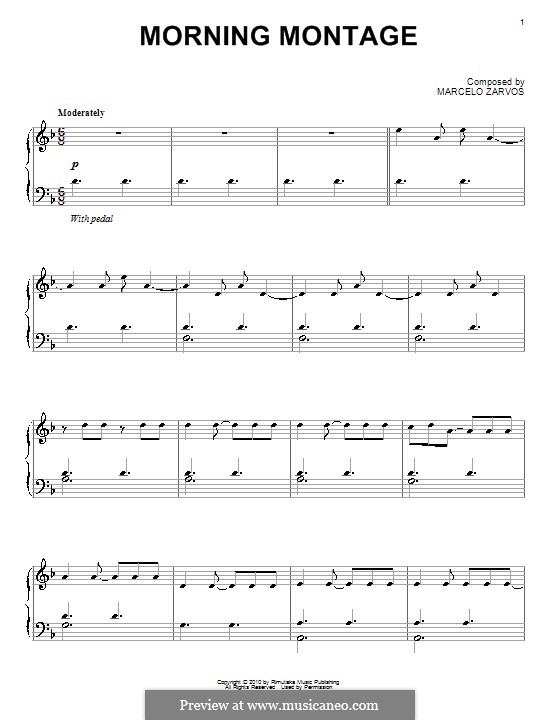 Morning Montage: Für Klavier by Marcelo Zarvos