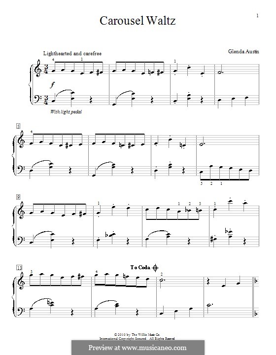 Carousel Waltz: Für Klavier by Glenda Austin