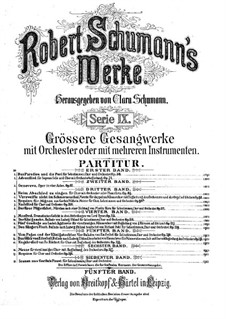 Vom Pagen und der Königstochter, Op.140: Partitur by Robert Schumann