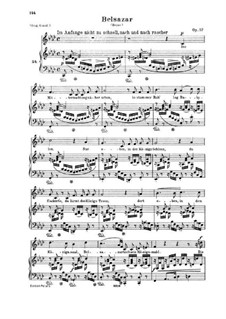 Belsazar, Op.57: Klavierauszug mit Singstimmen by Robert Schumann